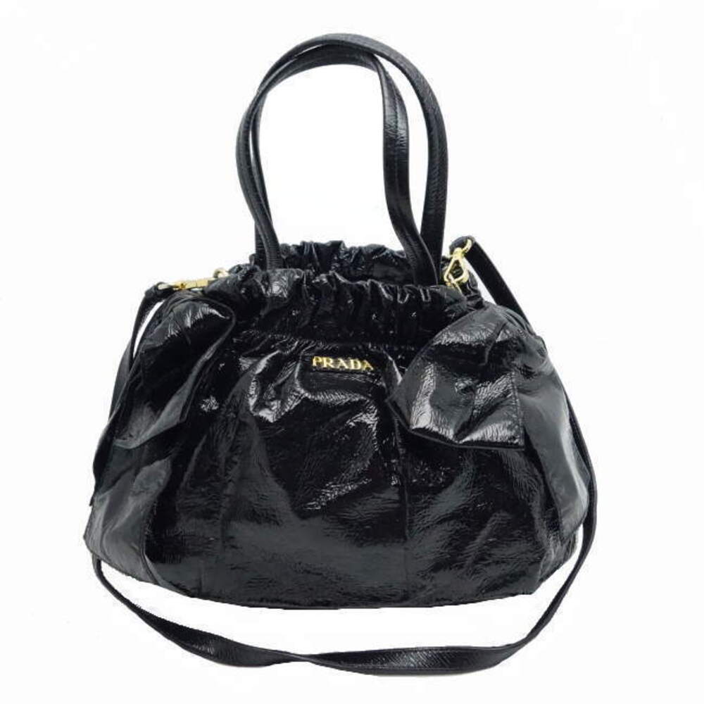 Prada Bag Vernis Patent Leather Black